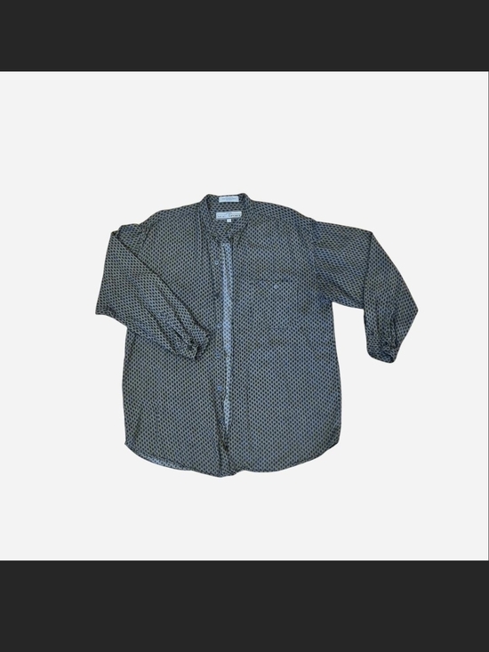 M.E Sport Other - Vintage M.E. Sport 100% Rayon Button Up Shirt Men's Large Geometric Print